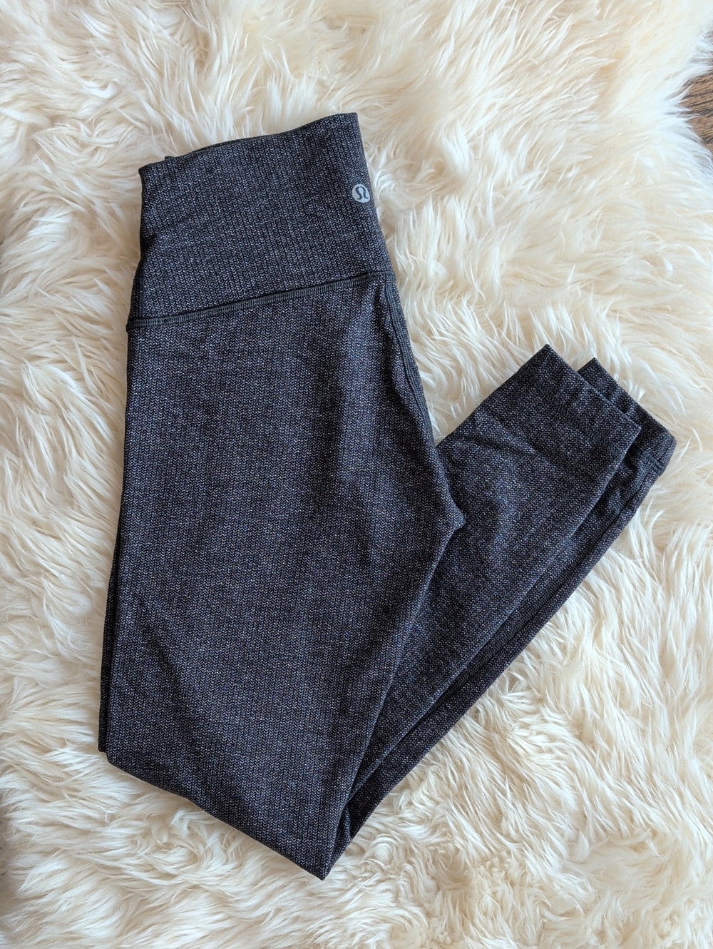lululemon athletica Black Heather High-Rise Leggings